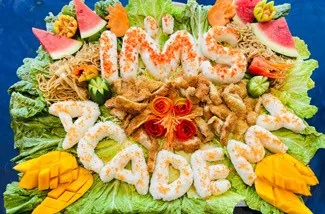 卒業パーティーの食事例