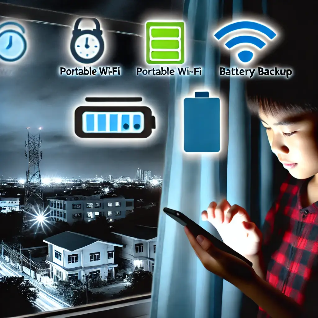 フィリピン留学中のインターネット環境|Wi-FiとSIMの確|停電時の対応